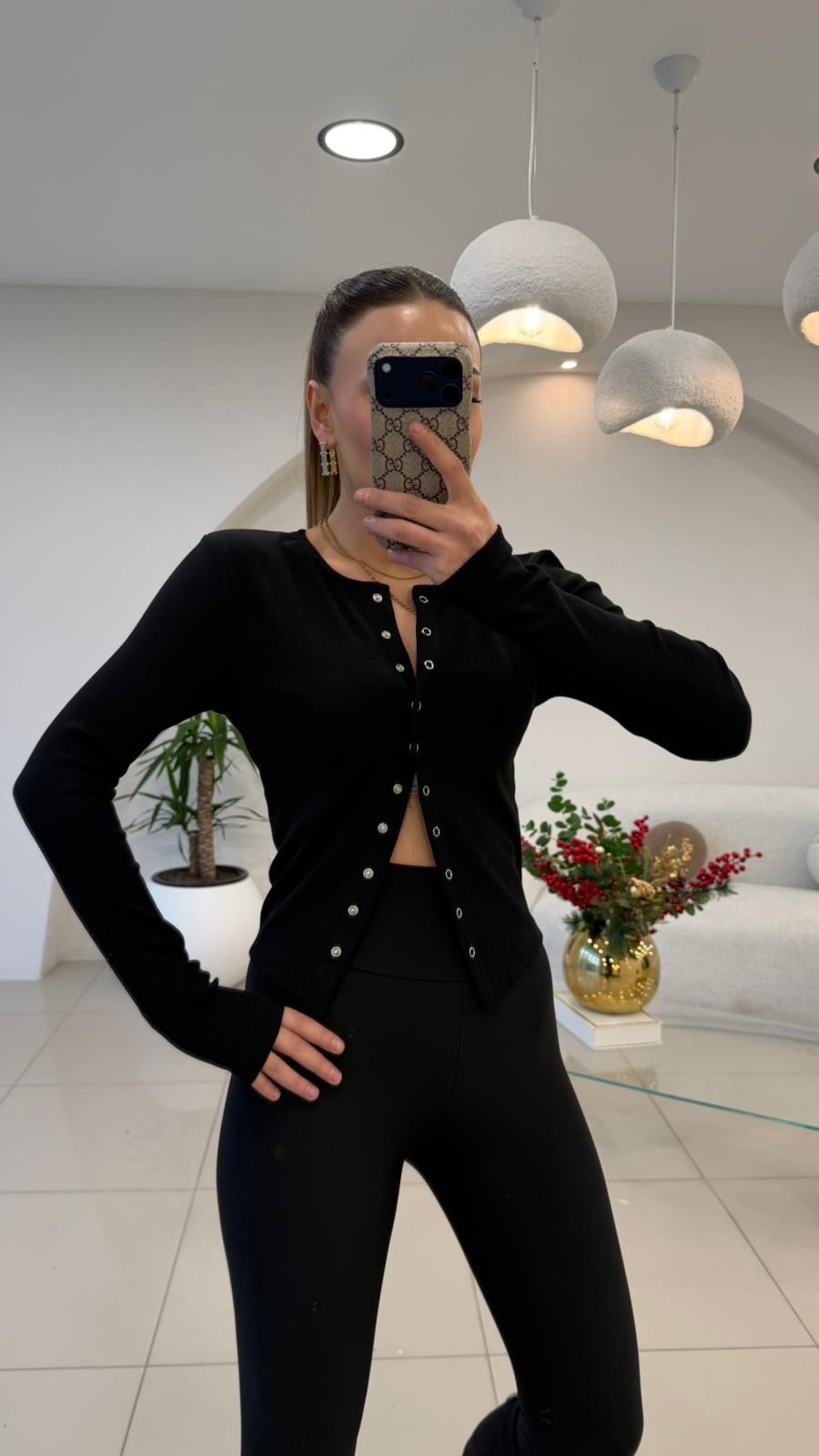 ÖNÜ FULL ÇITLI BADY SİYAH