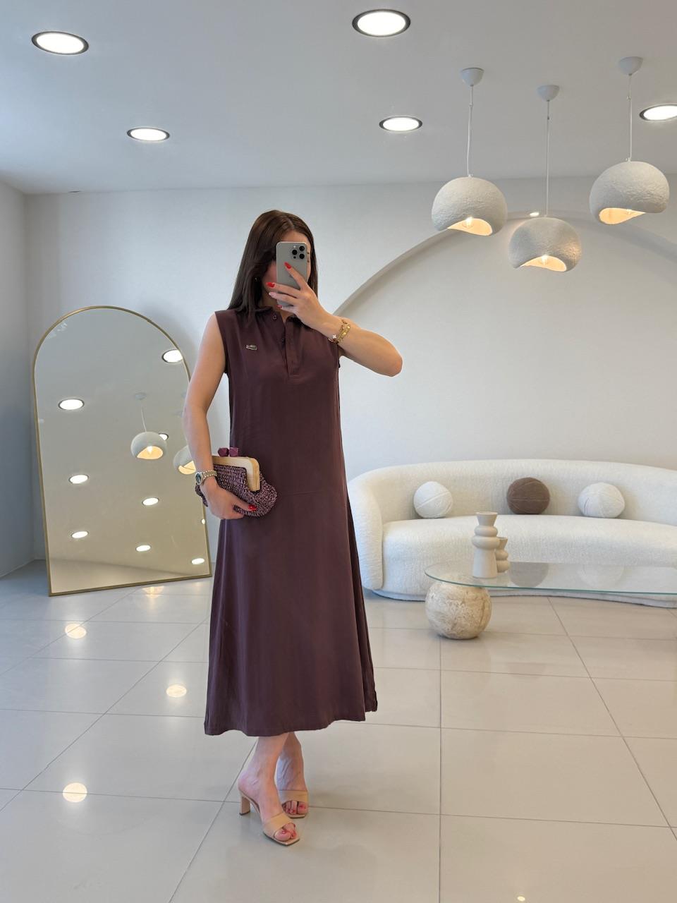 KOLSUZ ELBİSE BORDO