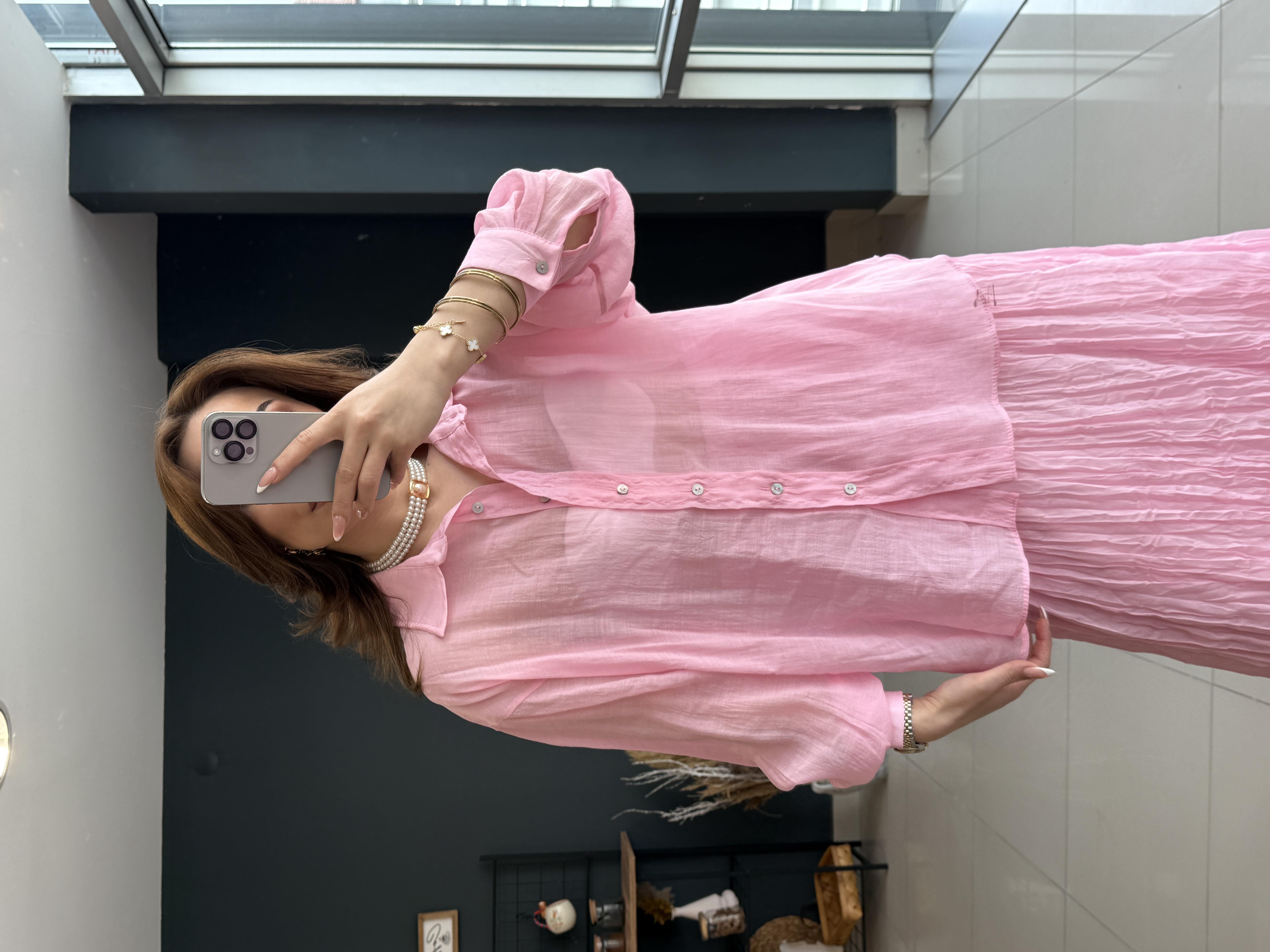 Premi̇um Seri̇ Gömlek Pembe