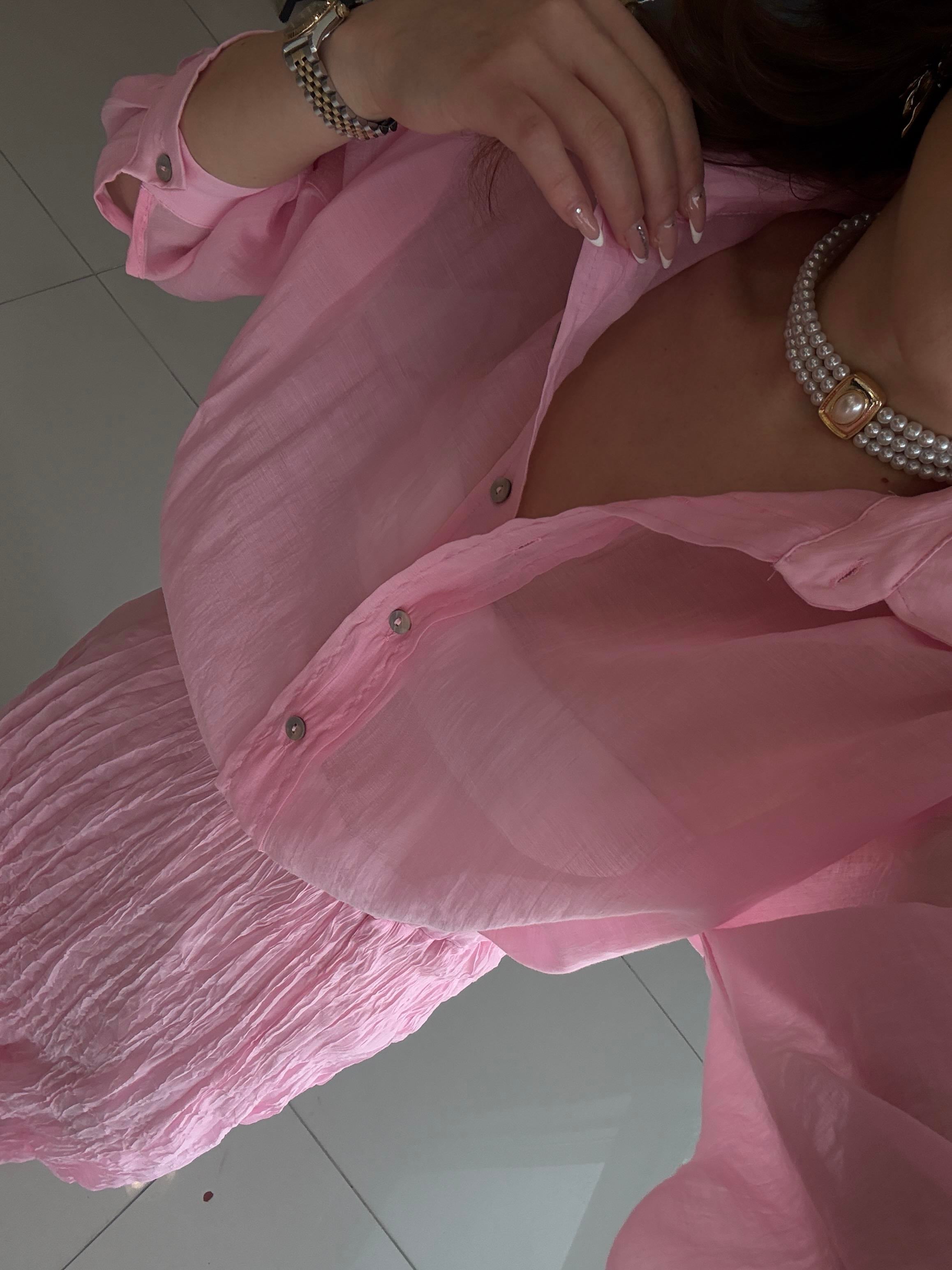 Premi̇um Seri̇ Gömlek Pembe