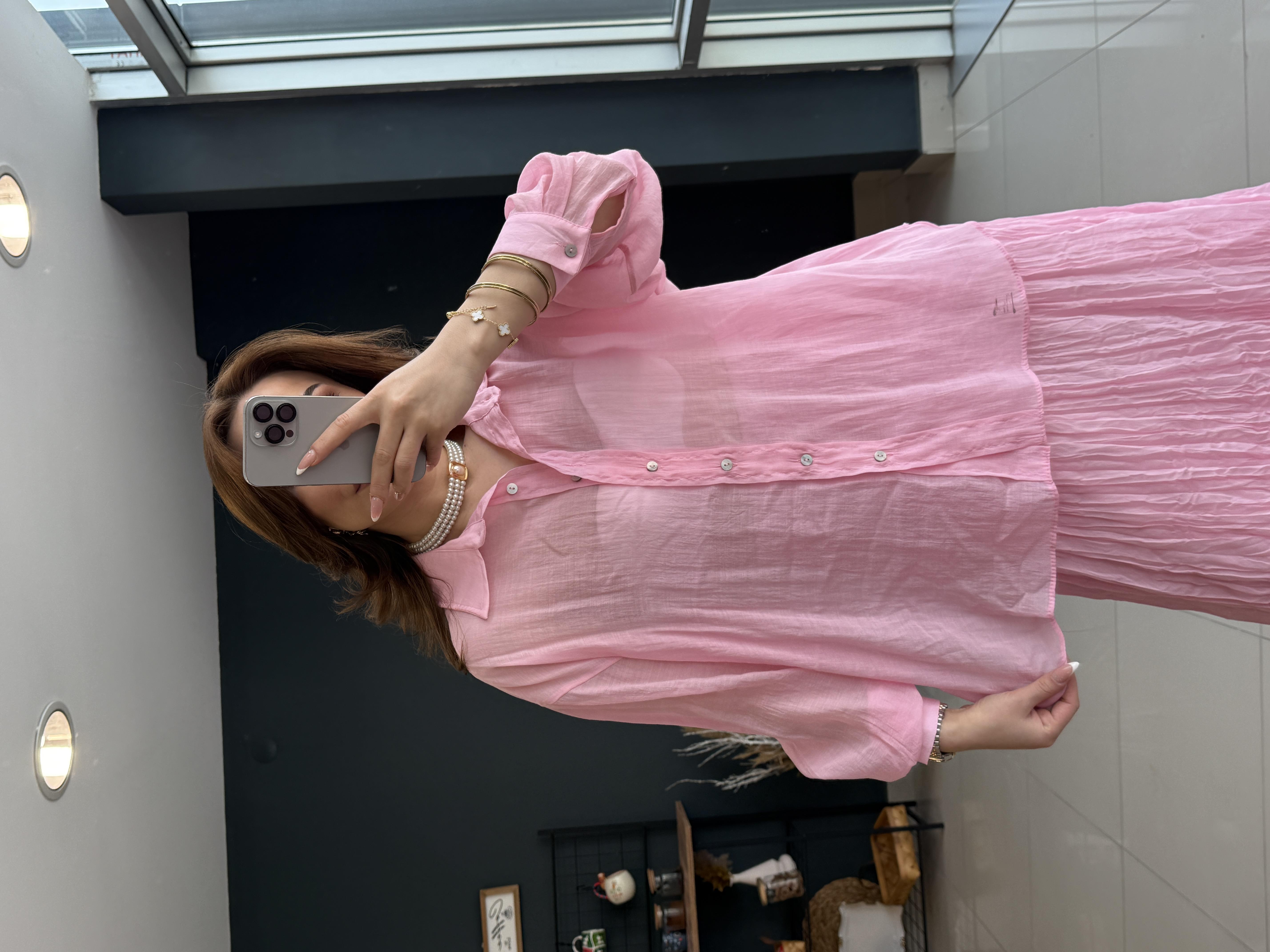 Premi̇um Seri̇ Gömlek Pembe