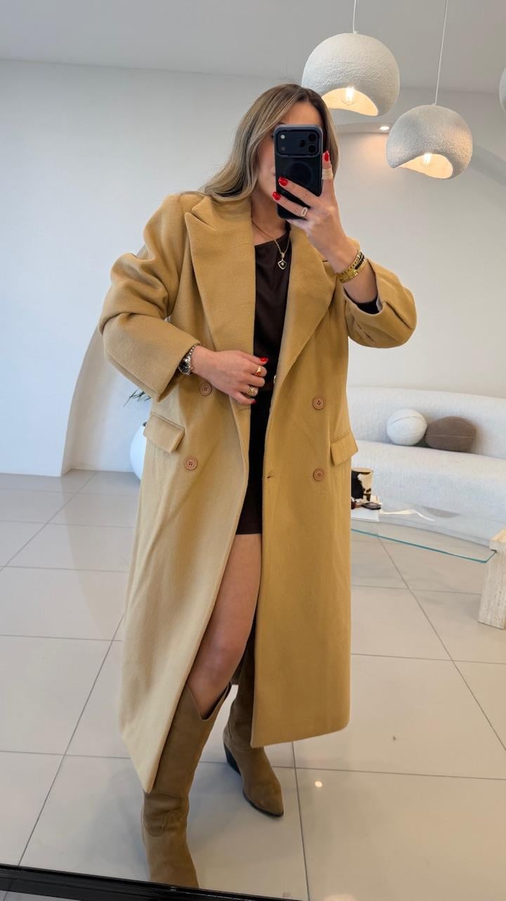 PREMİUM SERİ KAŞMİR KABAN CAMEL 