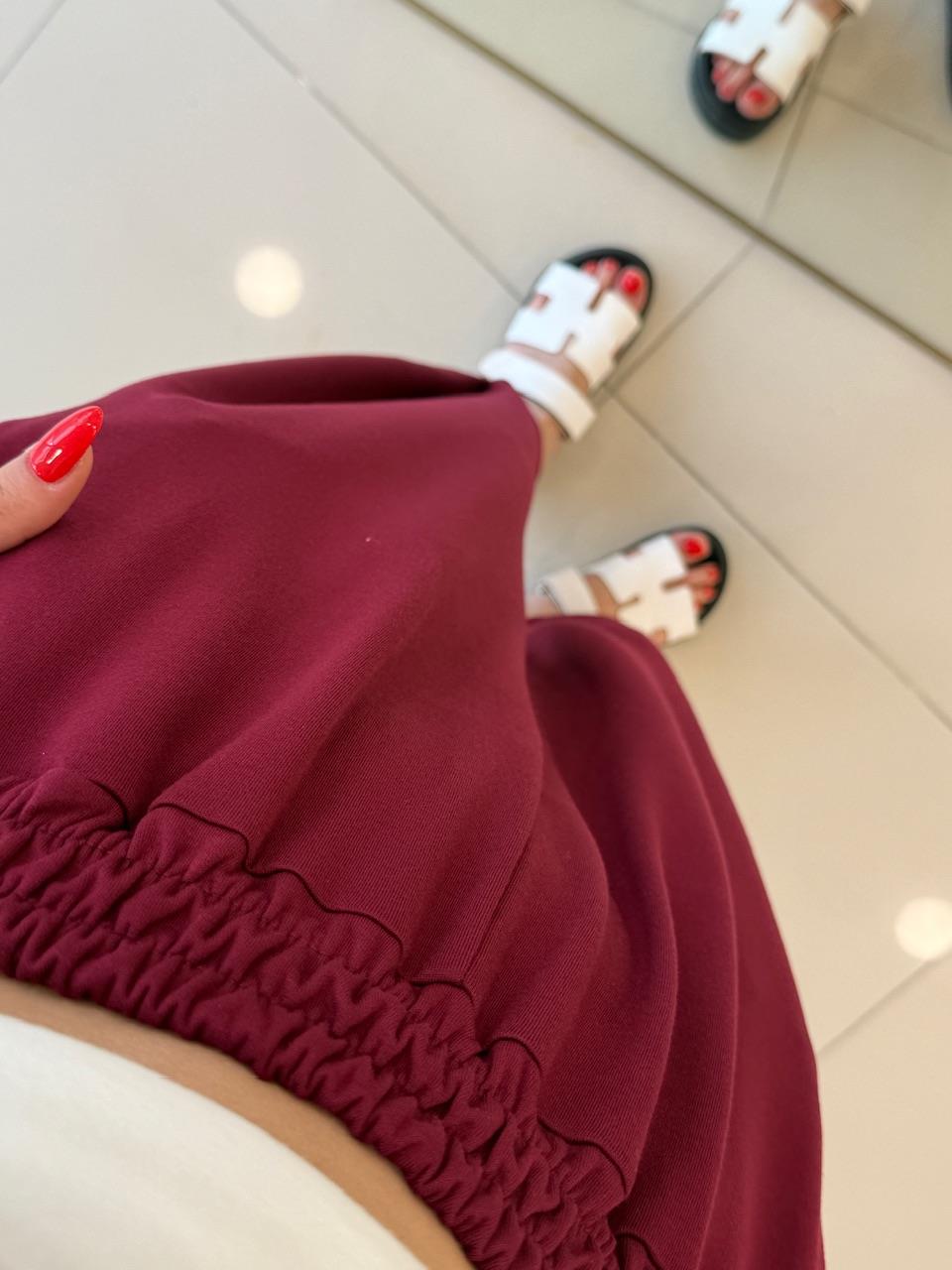 RAHAT KESİM MODAL KUMAŞ ŞALVAR BORDO