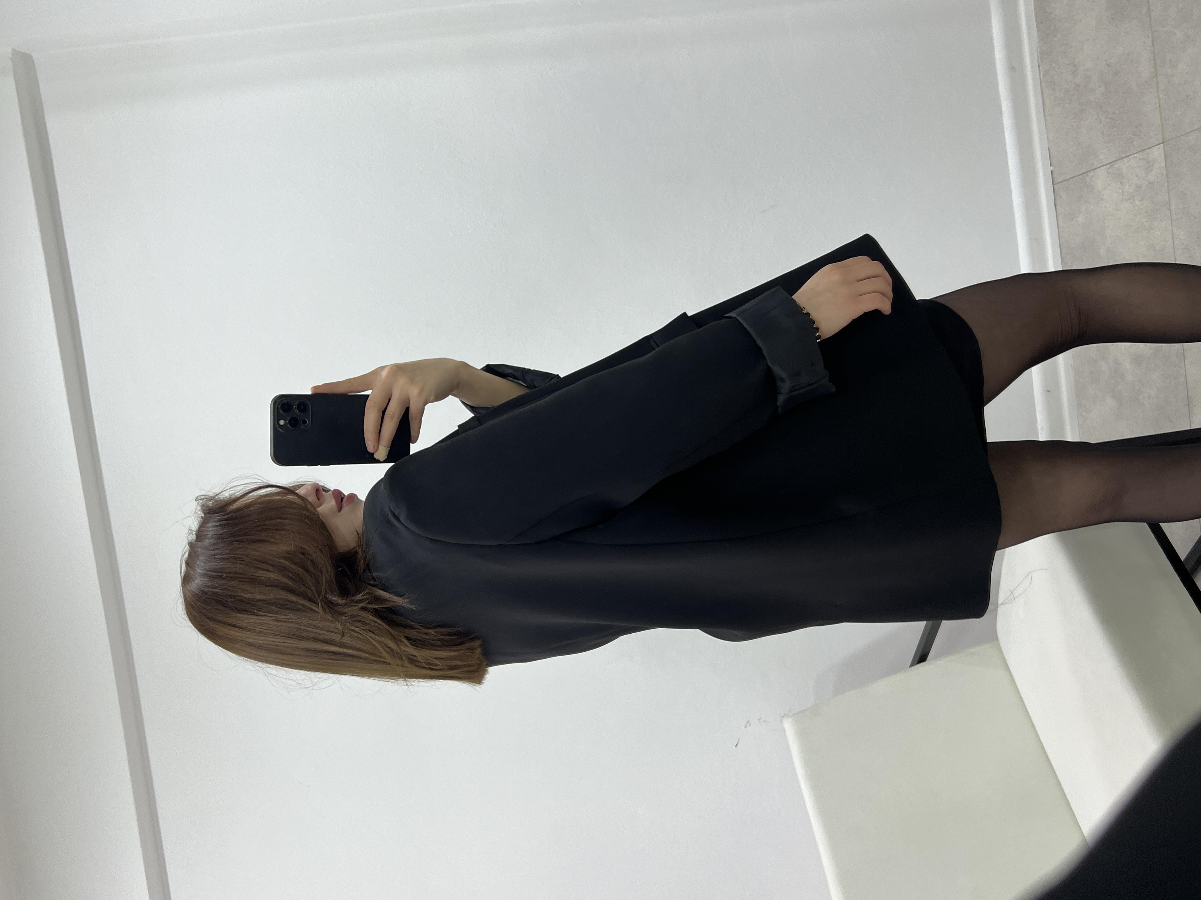 Si̇yah Oversi̇ze Blazer Ceket