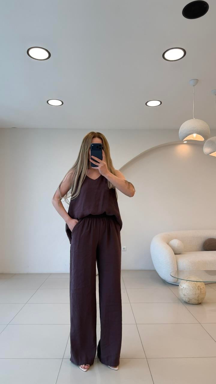 Tensel Premium İkili Takım Bordo 