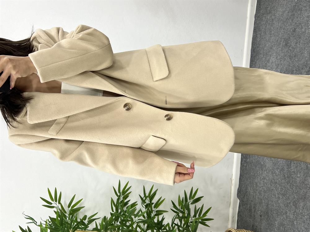 Bej Özel Doku Bleazer Ceket