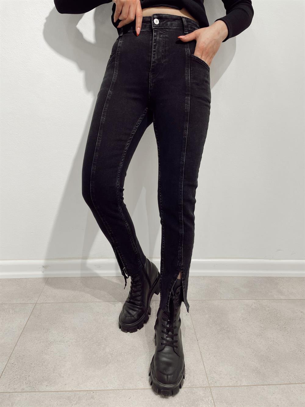 Füme Yirtmaçli Jean