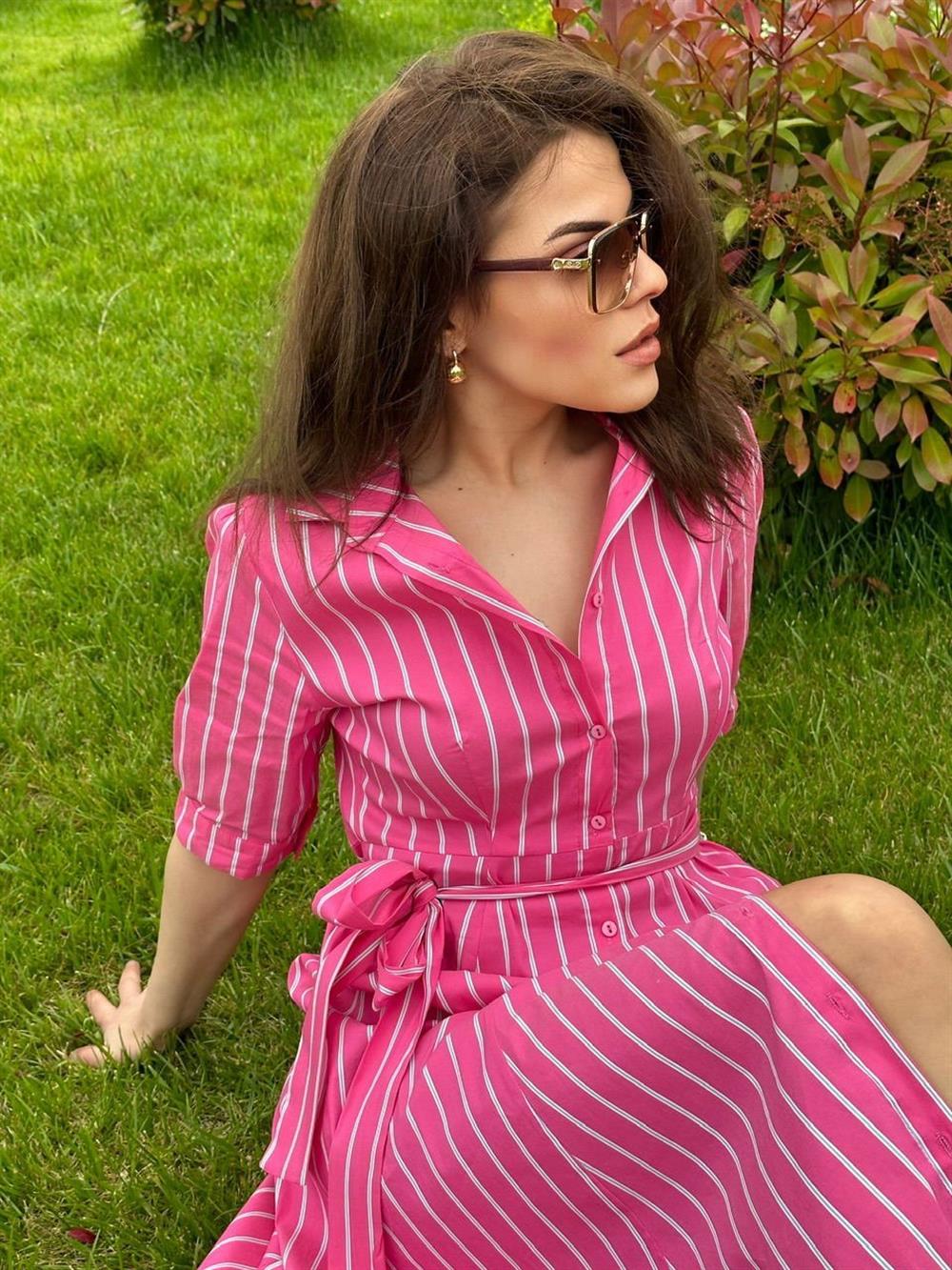 Gömlek Elbi̇se Pembe