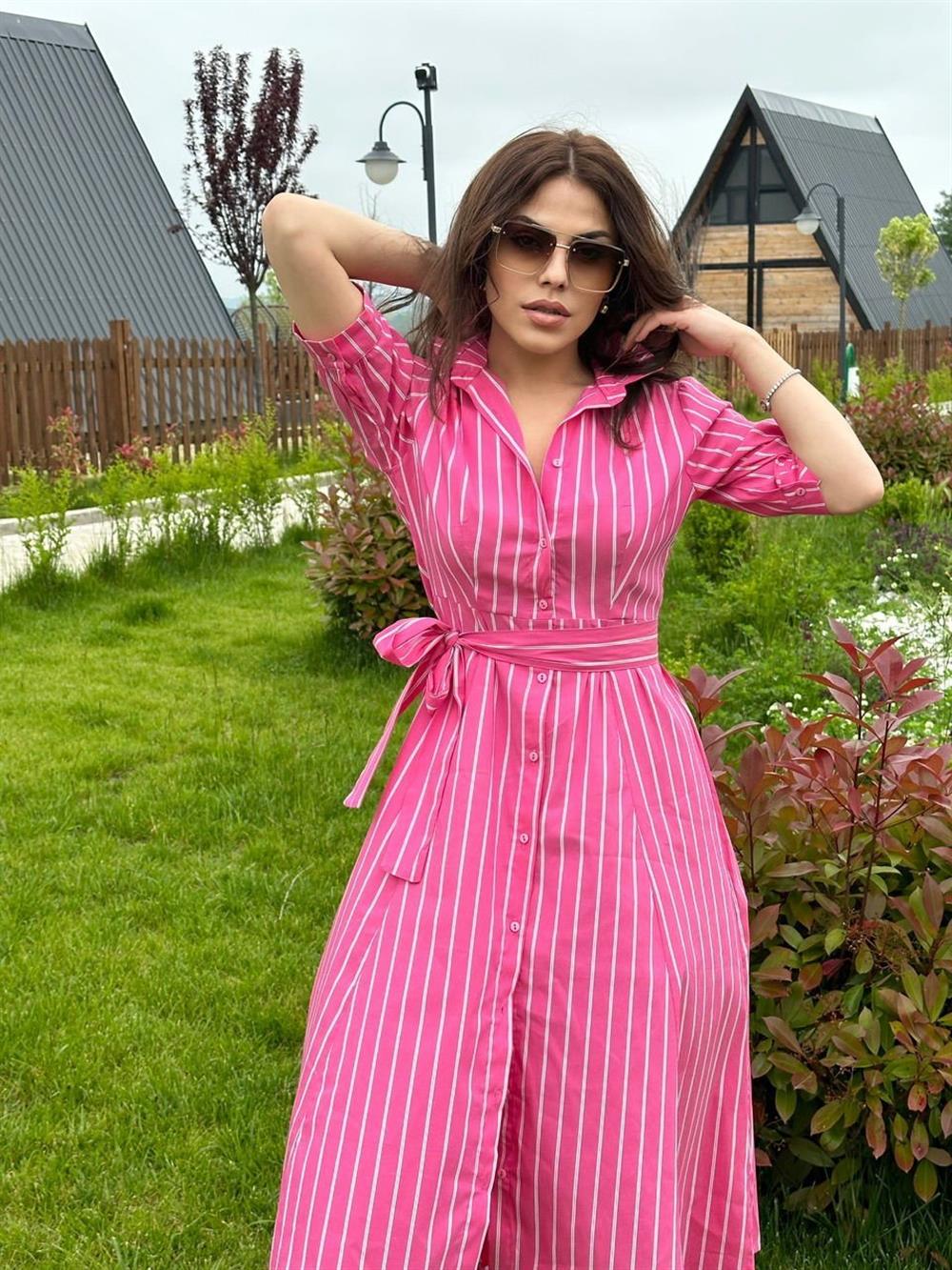 Gömlek Elbi̇se Pembe