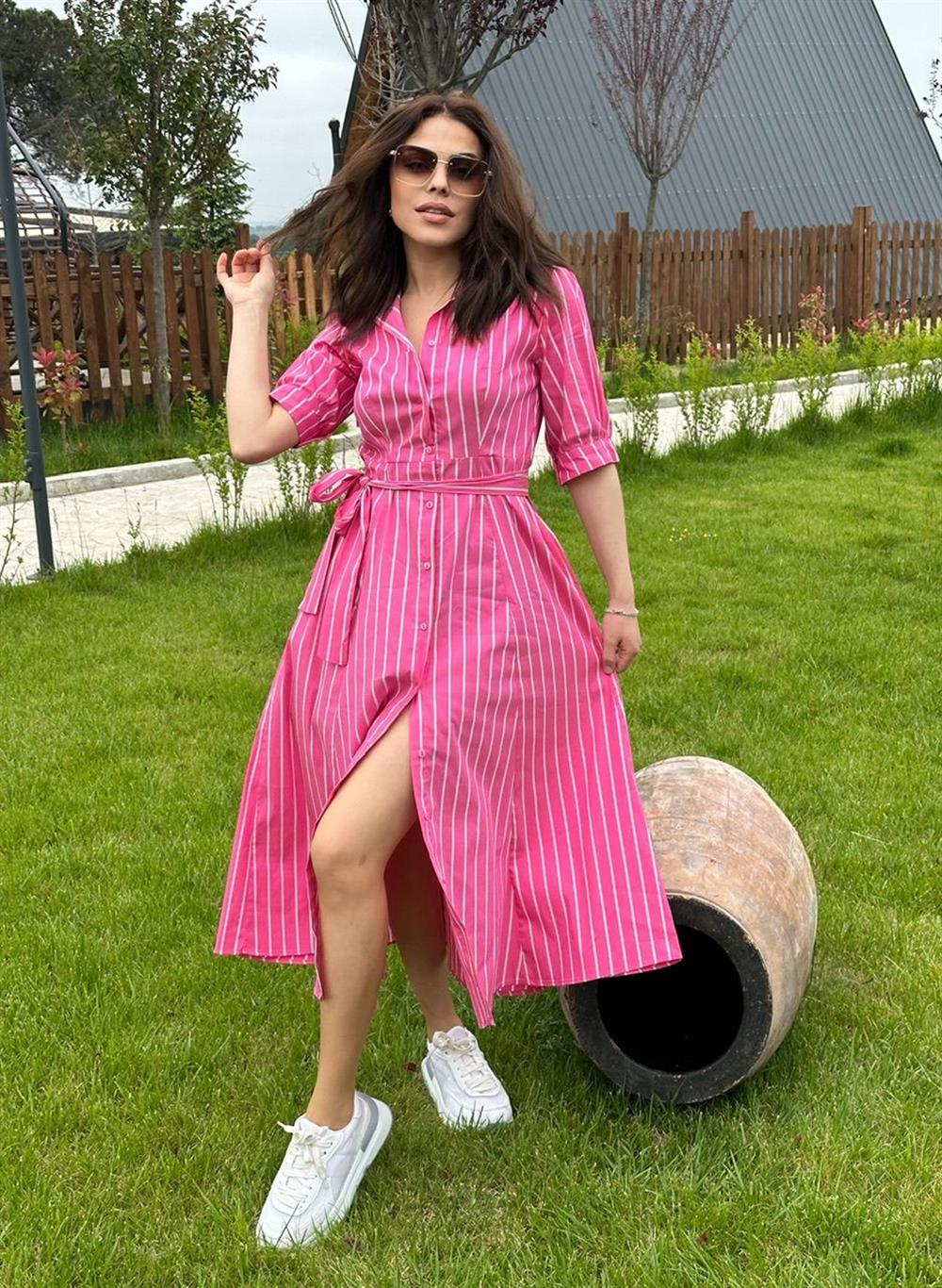 Gömlek Elbi̇se Pembe