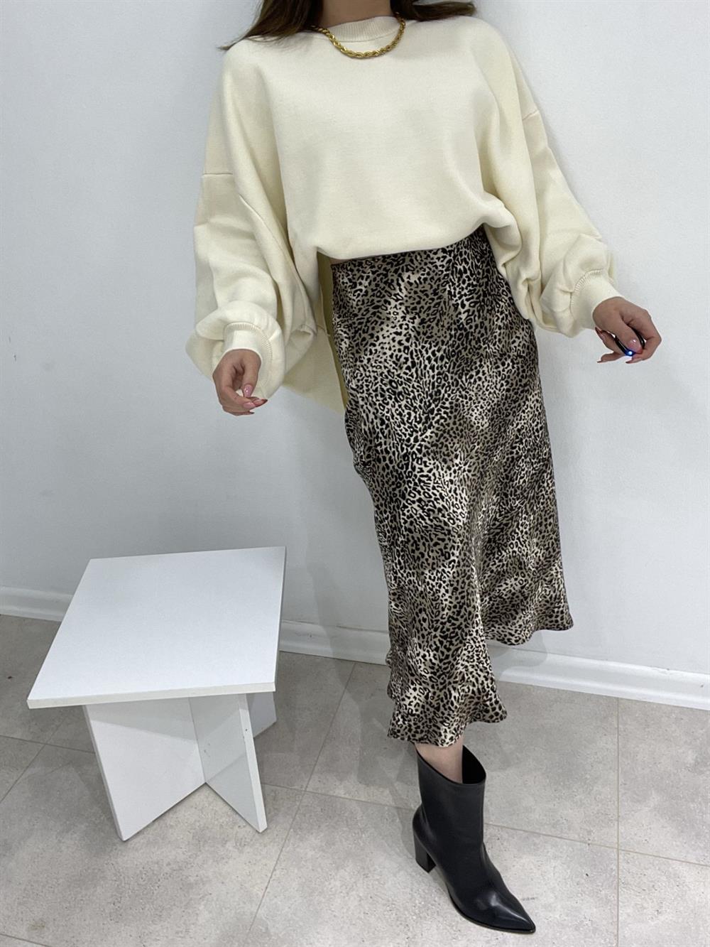 Leopar Saten Etek