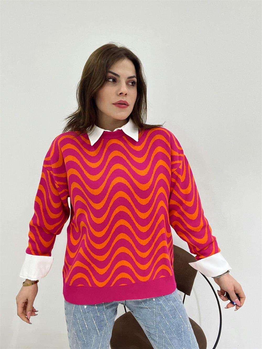 Pembe Desenli̇ Kazak