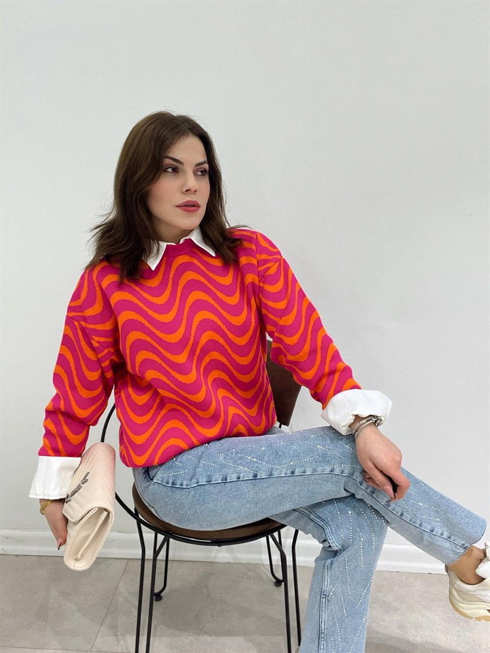 Pembe Desenli̇ Kazak