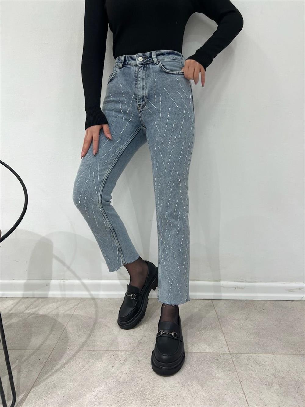 Verev Taşli Mavi̇ Jean - Şulenin Butiği