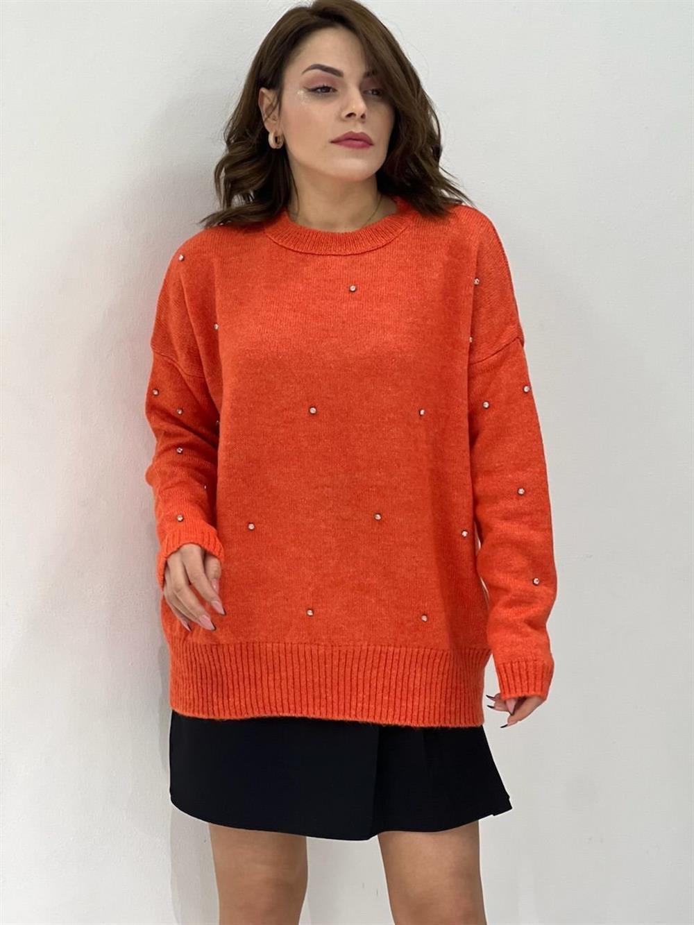 Turuncu Taşli Tri̇ko