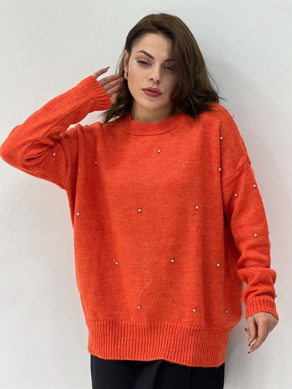 Turuncu Taşli Tri̇ko