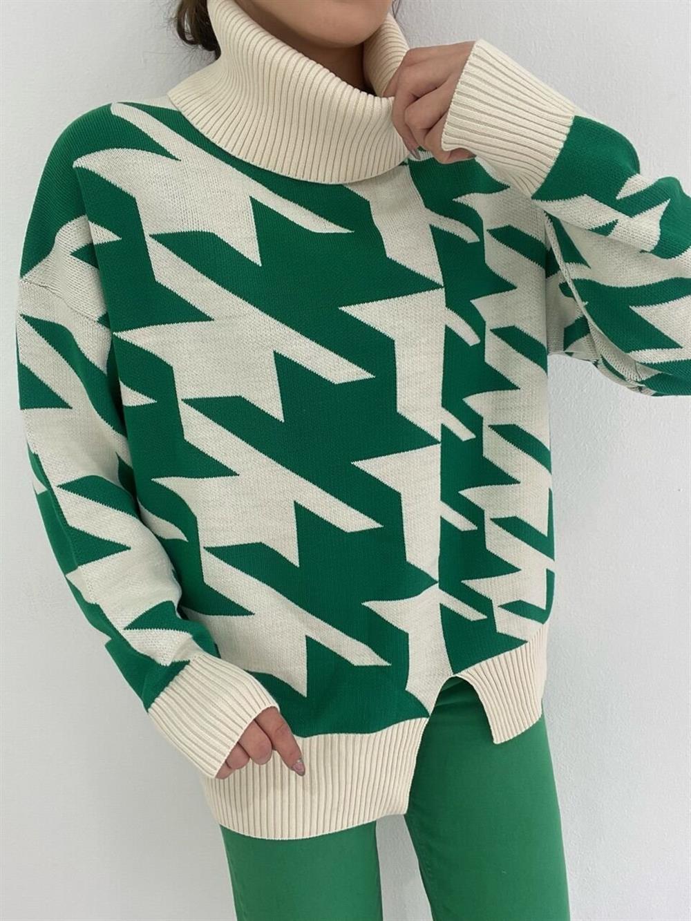 Yeşi̇l Balikçi Yaka Kazak