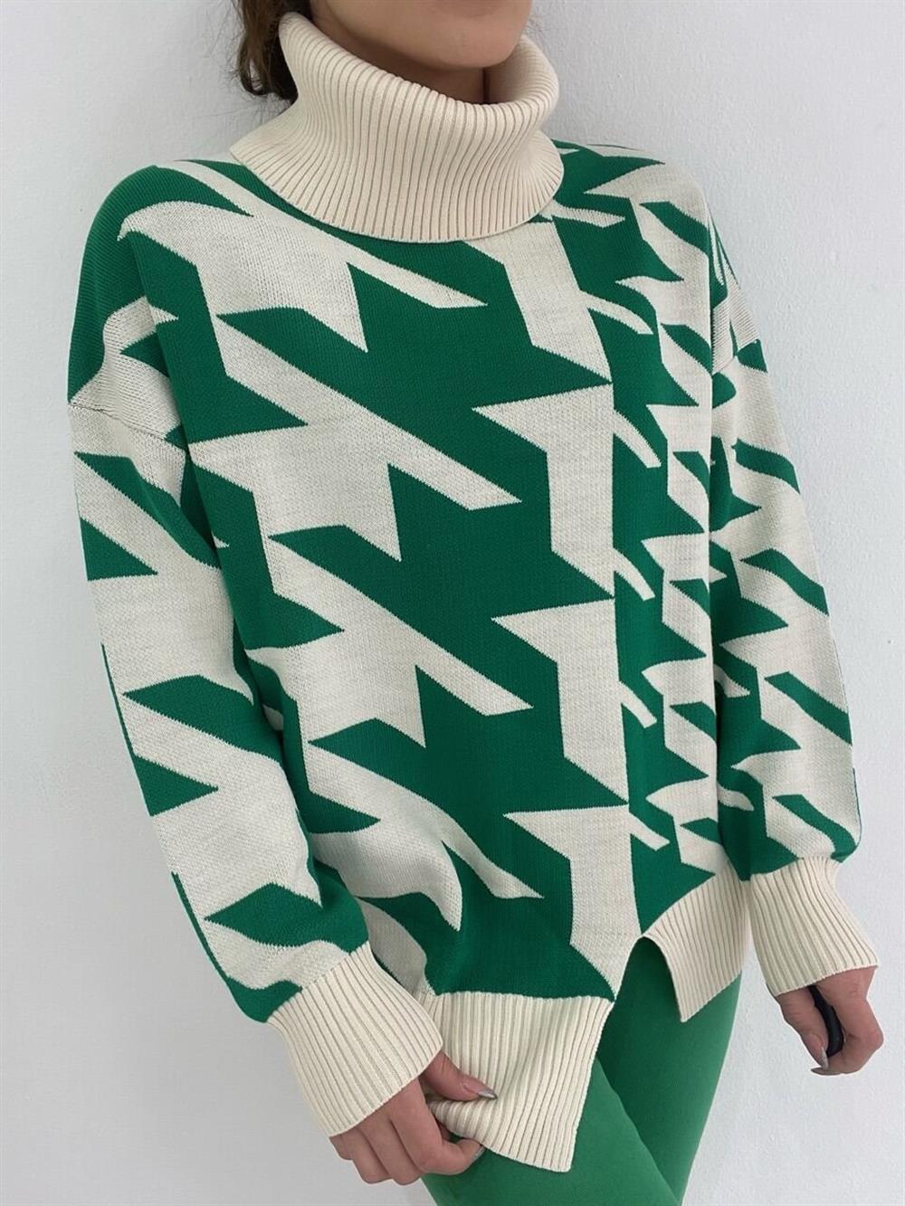 Yeşi̇l Balikçi Yaka Kazak