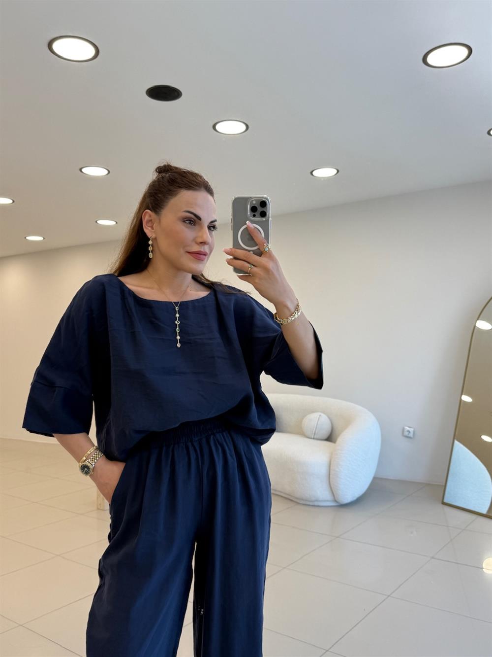 AYROBİN İKİLİ TAKIM LACİVERT