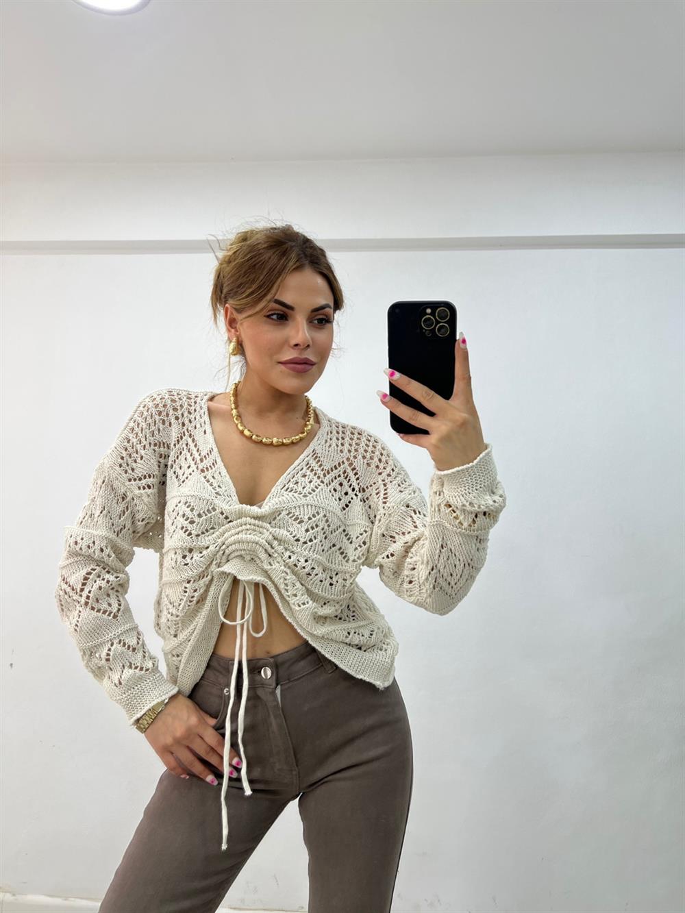 Bağlamali Merseri̇ze Taş Rengi̇