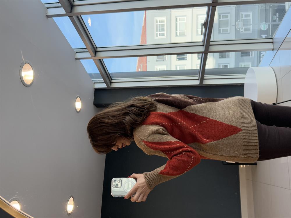 Baklava Desen Kazak Kahve