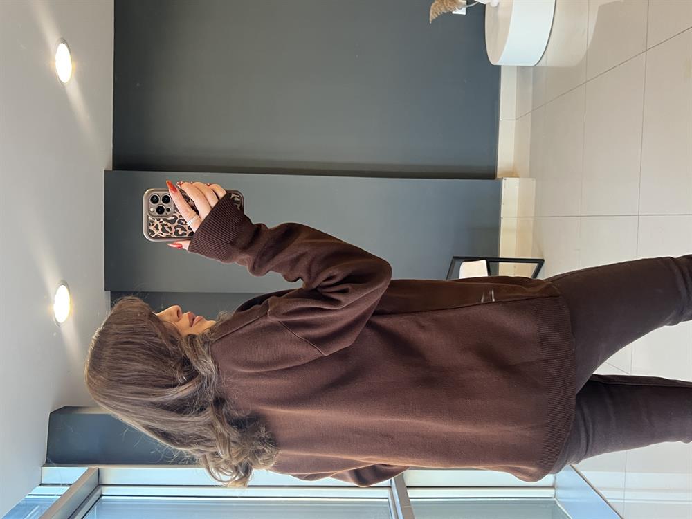 Baklava Desen Kazak Kahve