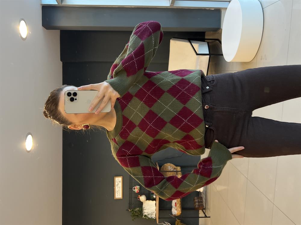 Baklava Desen Kazak Yeşi̇l