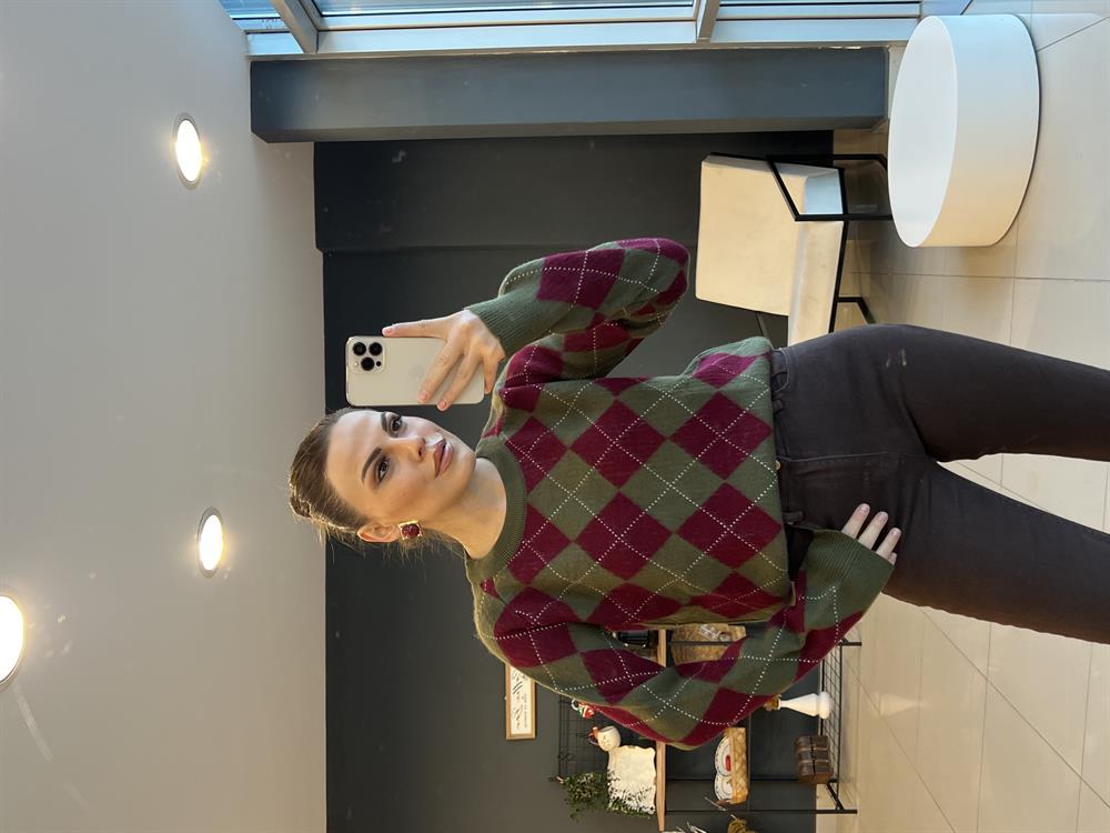 Baklava Desen Kazak Yeşi̇l