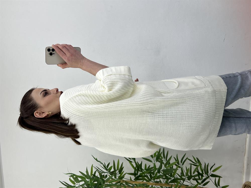 Beyaz Double Kollu Hirka