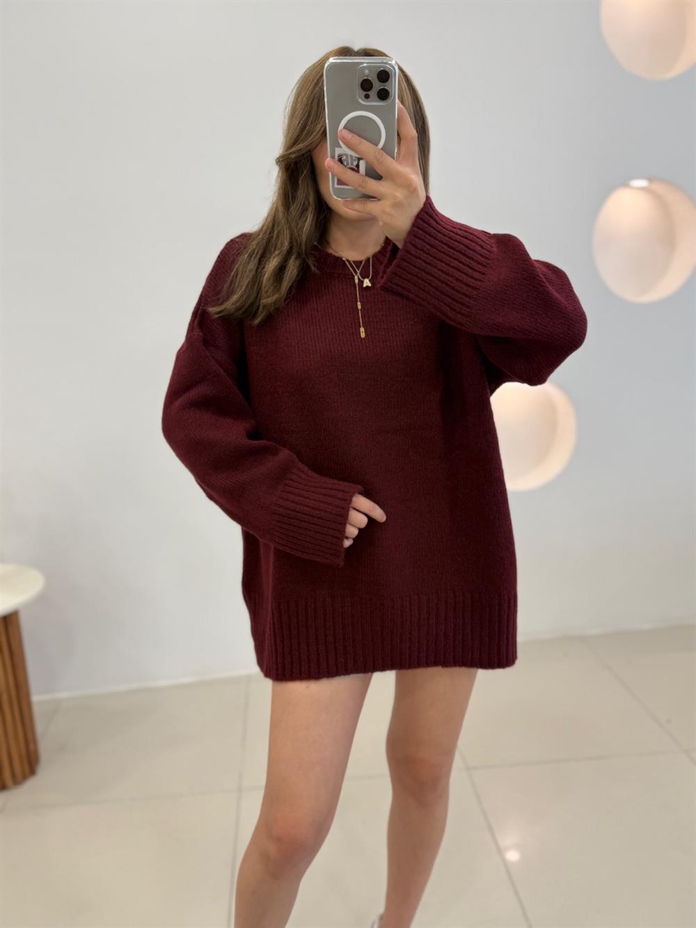 Bi̇si̇klet Yaka Bordo Basi̇c Kazak