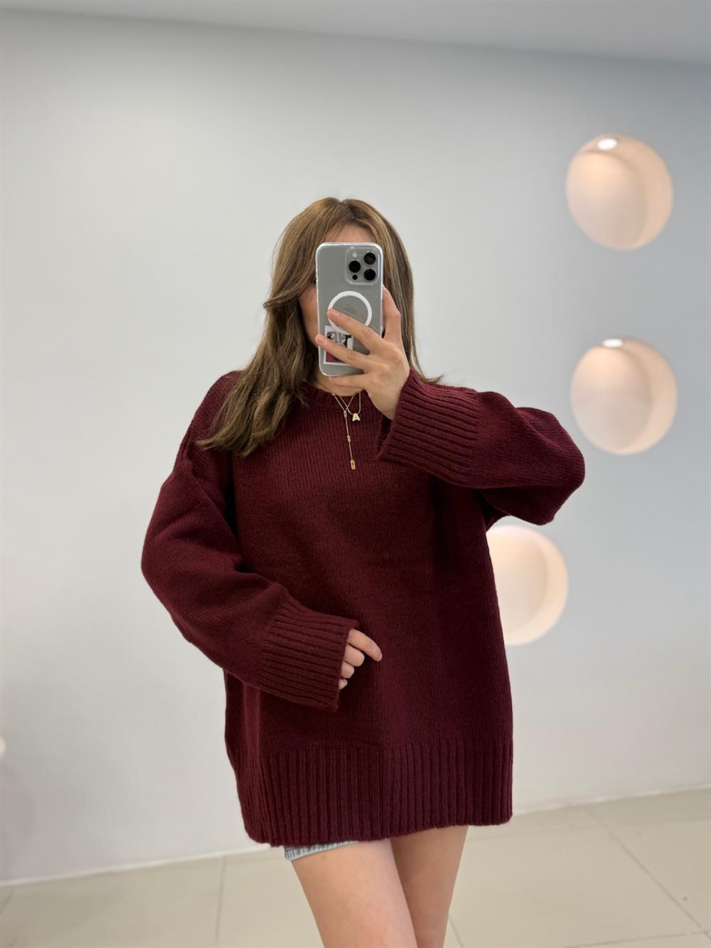 Bi̇si̇klet Yaka Bordo Basi̇c Kazak