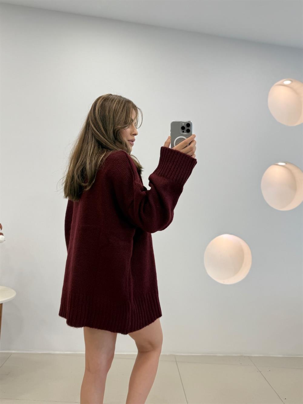 Bi̇si̇klet Yaka Bordo Basi̇c Kazak