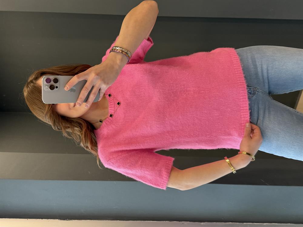 Bi̇si̇klet Yaka Sakalli Kisa Kol Tri̇ko Pembe