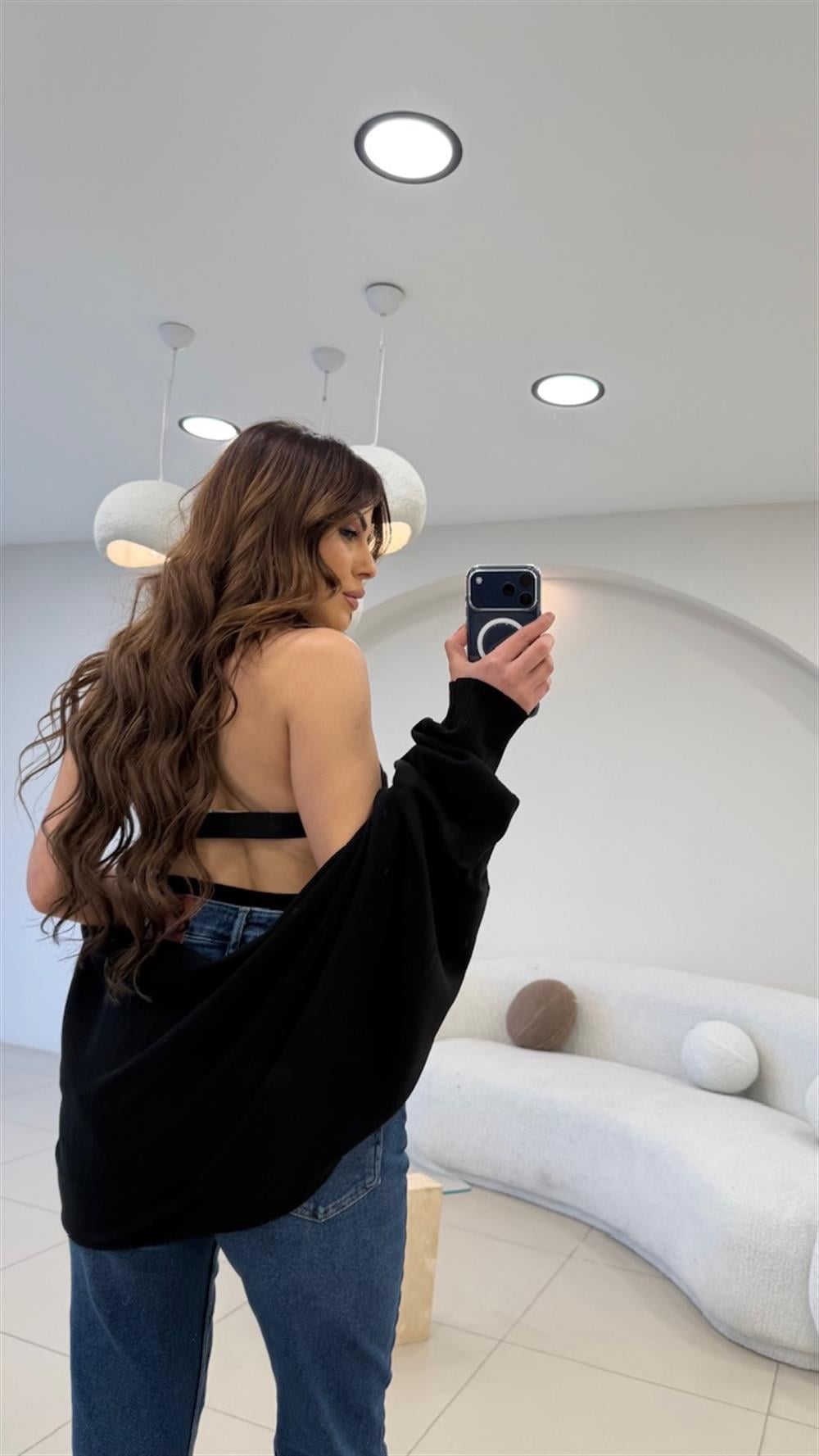 BOLERO DETAYLI TRİKO SİYAH 