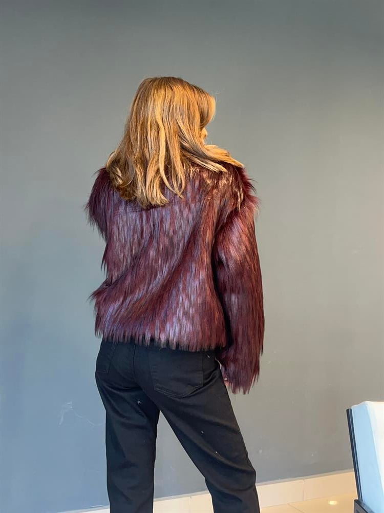 Bordo Premi̇um Seri̇ Tasarim Kürk