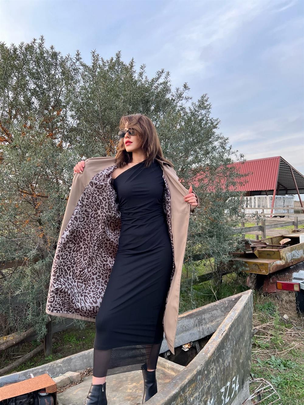 Camel Leopar Astarli Trençkot