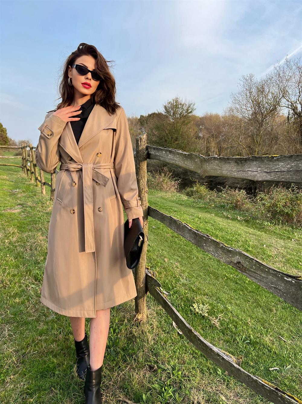 Camel Leopar Astarli Trençkot