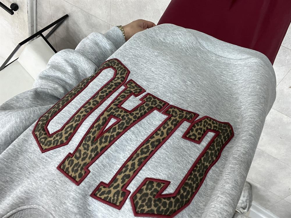 Ciao Yazi İşlemeli̇ Leo Sweat