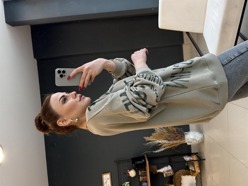 Desenli̇ Tasarim Sweatshirt