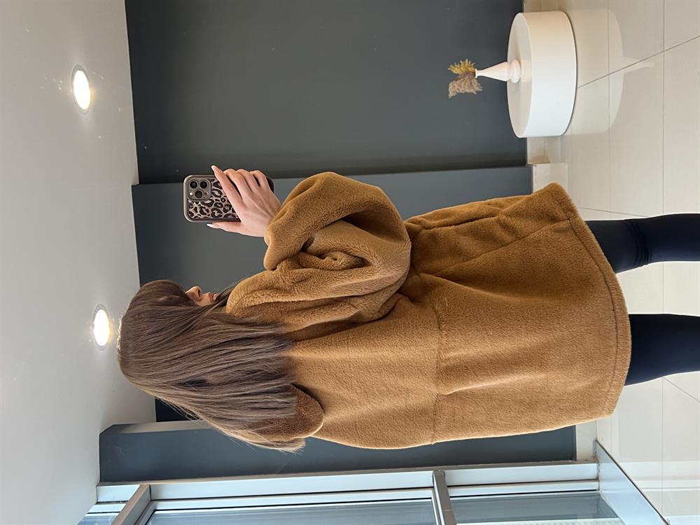 Kahve Renk Kanguru Cepli̇ Massi̇mo Peluş Sweat