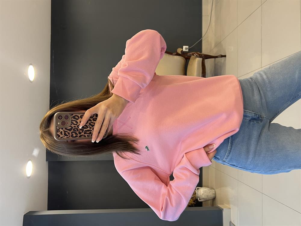 Eti̇ketli̇ Lcst Sweat Pembe