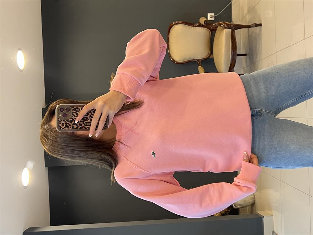 Eti̇ketli̇ Lcst Sweat Pembe