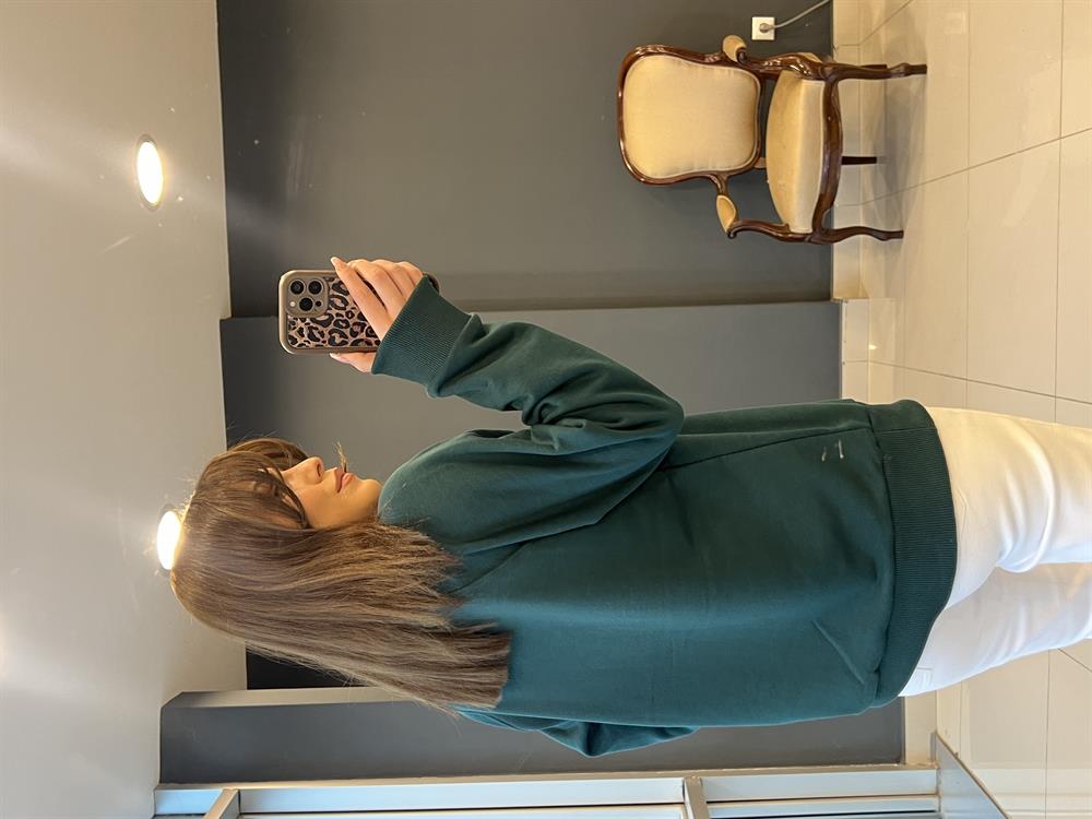 Eti̇ketli̇ Lcst Sweat Yeşi̇l