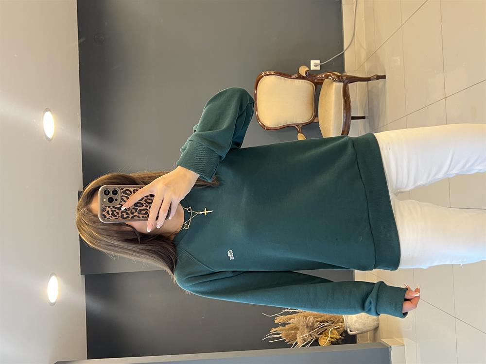 Eti̇ketli̇ Lcst Sweat Yeşi̇l