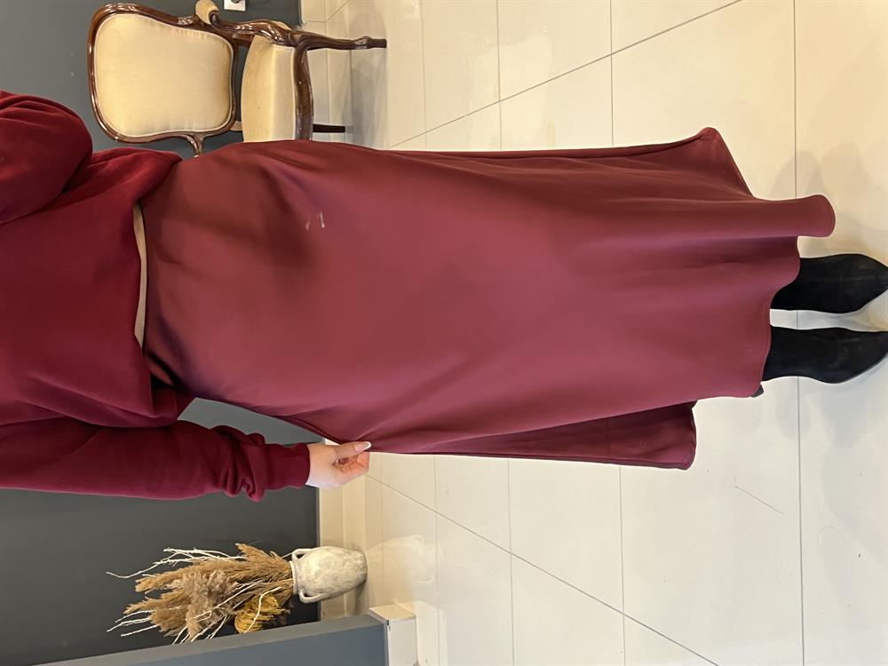 Eti̇ketli̇ Zr Saten Etek Bordo
