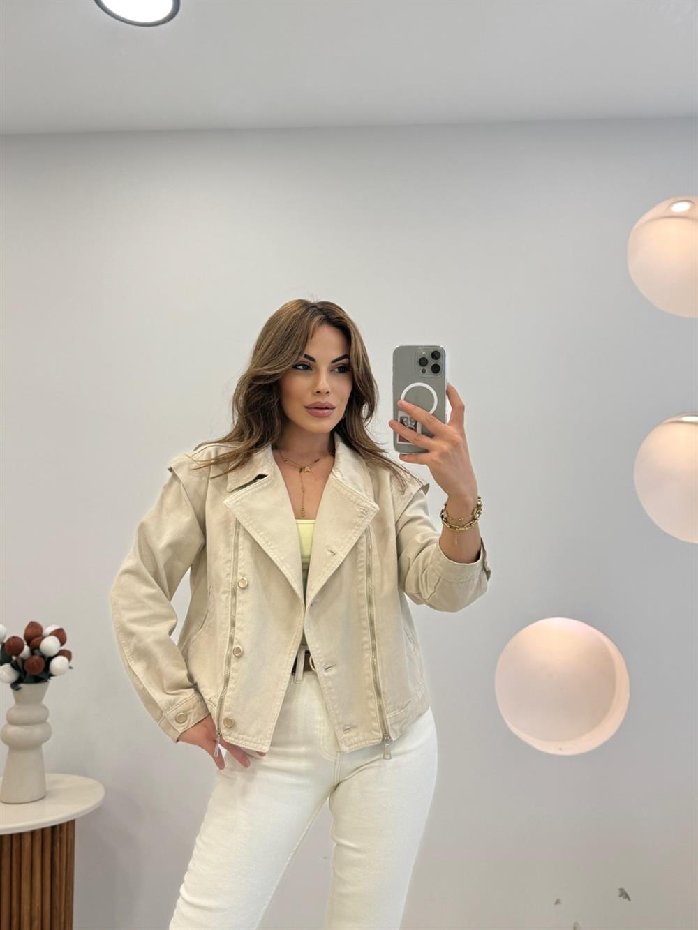 FERMUAR GETAYLI KOT CEKET TAŞ