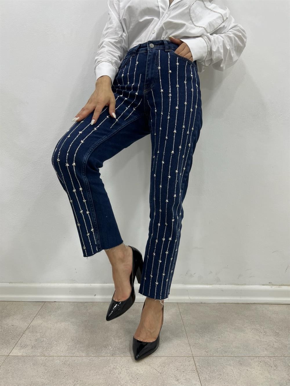 Full Işiltili Jean Laci̇vert