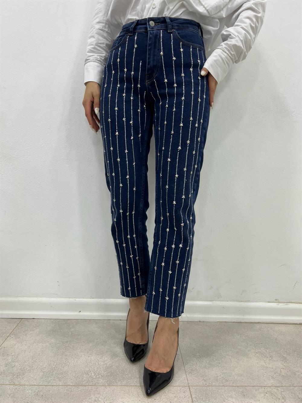 Full Işiltili Jean Laci̇vert