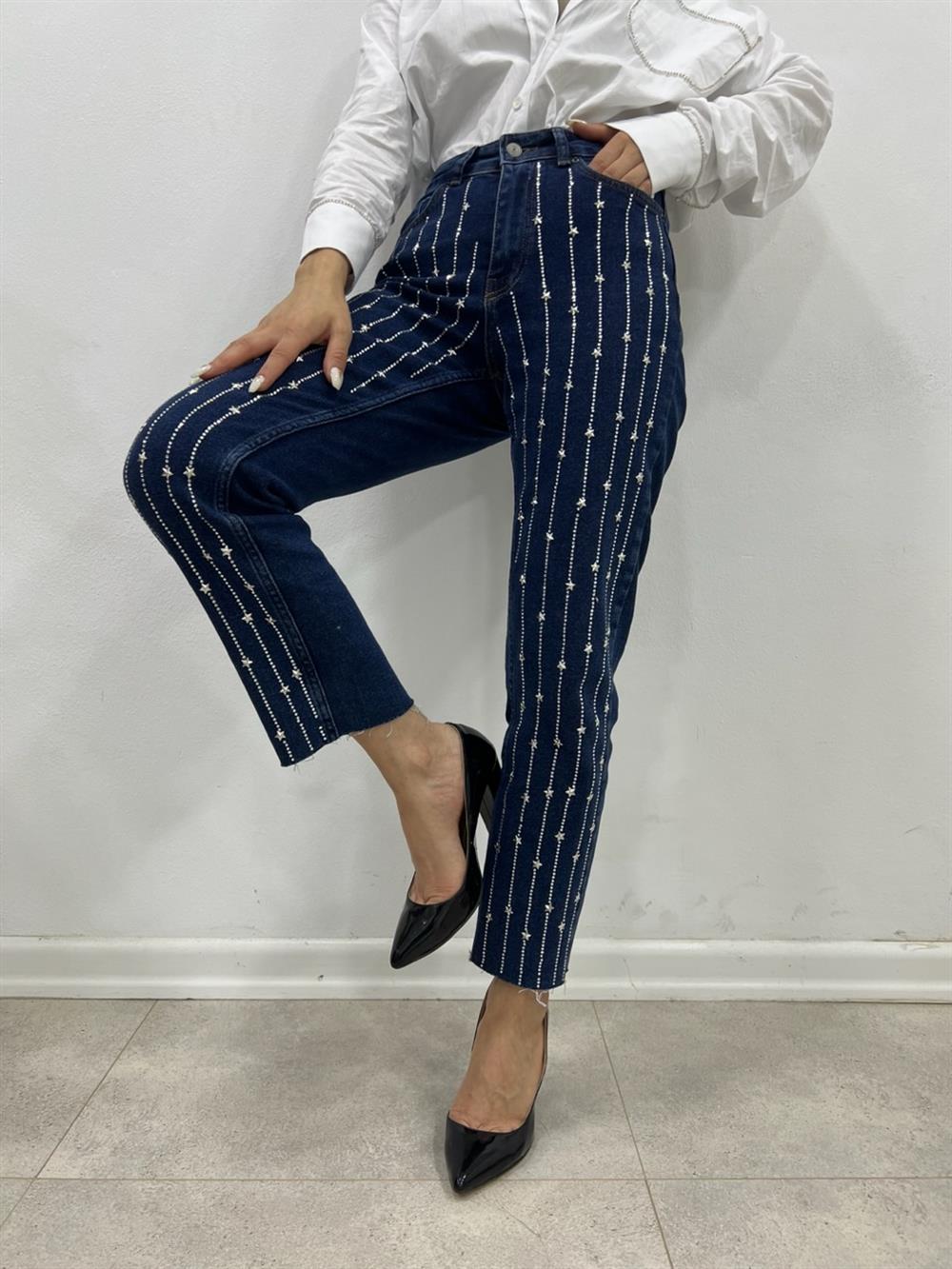 Full Işiltili Jean Laci̇vert