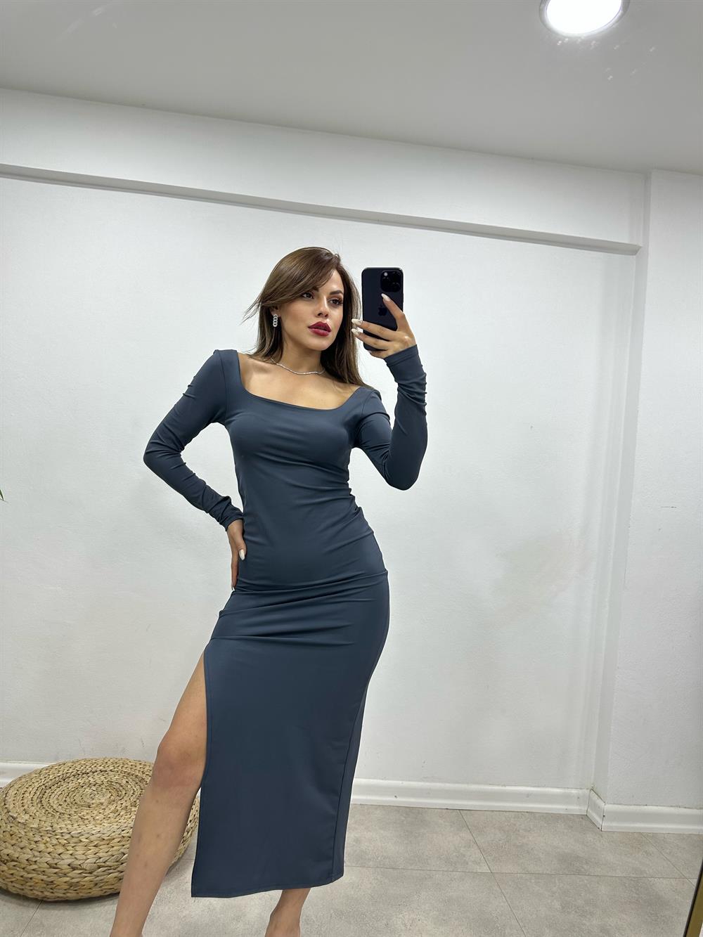 Füme Kare Yaka Elbi̇se